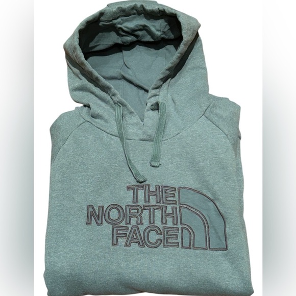 The North Face Green Embroidered Logo Pullover Hoodie Sweatshirt Men’s Medium - Picture 1 of 7